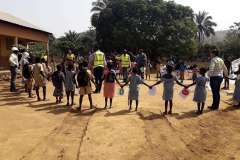 Haul Road Safety Awareness with local school children